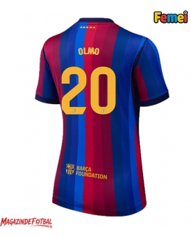 Barcelona Dani Olmo #20 Tricou Fotbal Replică 2026-27 Femei Acasa Barcelona Dani Olmo #20 Tricou Fotbal Replică 2026-27 Femei Acasa